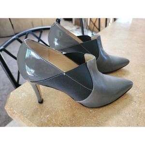 Gray AMALFI 7.5 M by RANGONI Heels/Pumps Leather Made in Italy EUC! Retail $179